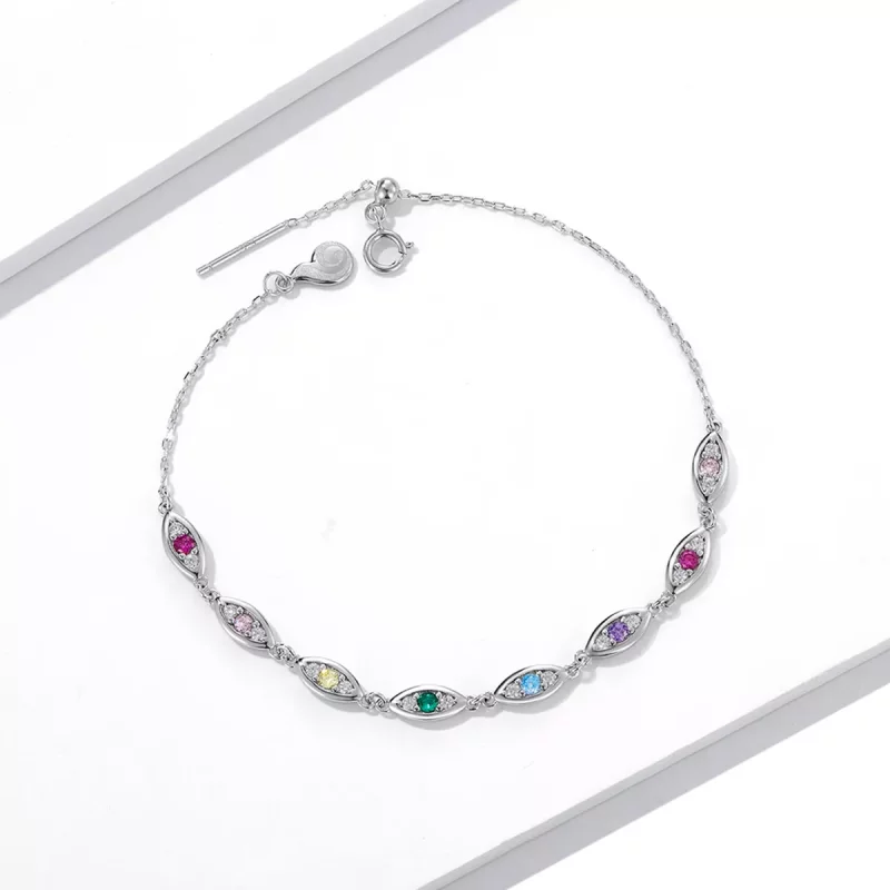 (imagen para) Pulsera Brillante de Estilo Pandora - BSB087 - Ver 4
