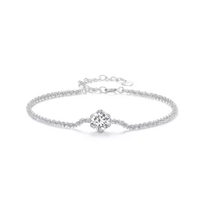(imagen para) Pulsera con estilo Pandora y diamantes - MSB006