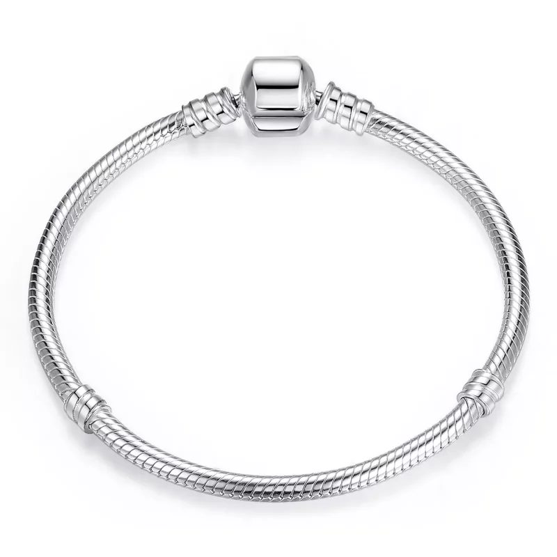 (imagen para) Pulsera de cadena de plata estilo Pandora con lindo gato - PAS902 - Ver 3