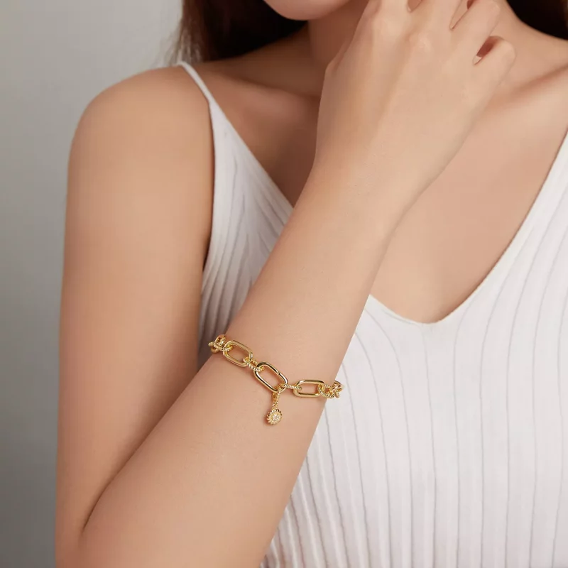 (imagen para) Pulsera de cadena estilo Pandora Style Me Link - BSB077 - Ver 3