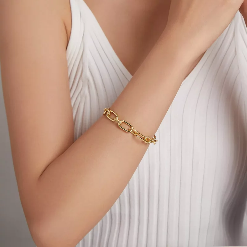 (imagen para) Pulsera de cadena estilo Pandora Style Me Link - BSB077 - Ver 5