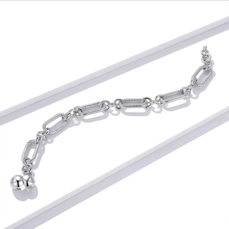 (imagen para) Pulsera de estilo Pandora con cadena de eslabones - BSB059 - Ver 3