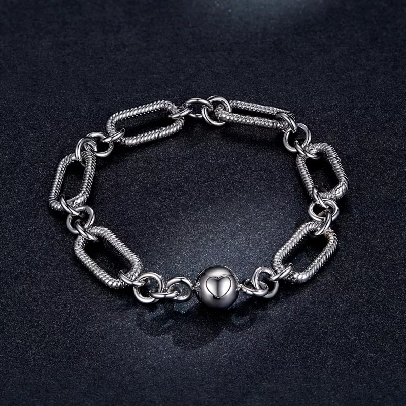 (imagen para) Pulsera de estilo Pandora con cadena de eslabones - BSB059 - Ver 5