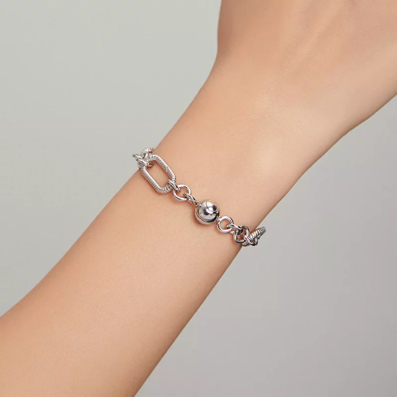 (imagen para) Pulsera de estilo Pandora con cadena de eslabones - BSB059 - Ver 8