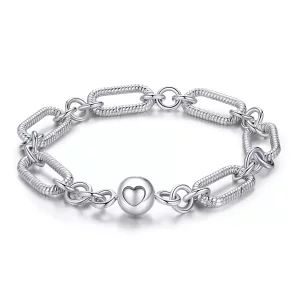 (imagen para) Pulsera de estilo Pandora con cadena de eslabones - BSB059