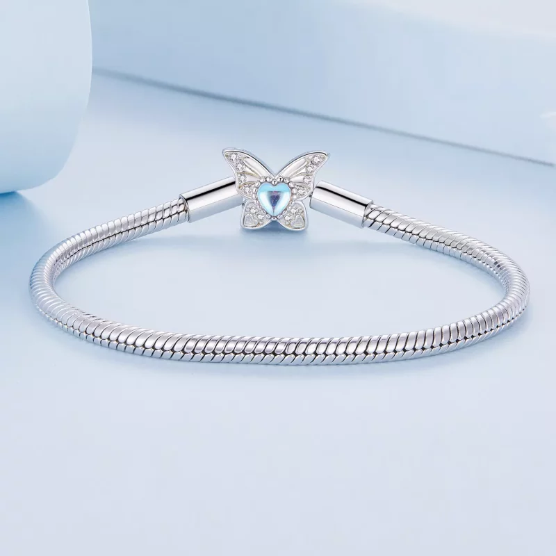 (imagen para) Pulsera de mariposa estilo Pandora - BSB113 - Ver 2