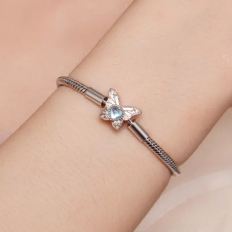 (imagen para) Pulsera de mariposa estilo Pandora - BSB113 - Ver 5