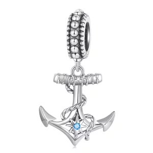 (imagen para) Pulsera estilo Pandora con dije de ancla - SCC2401
