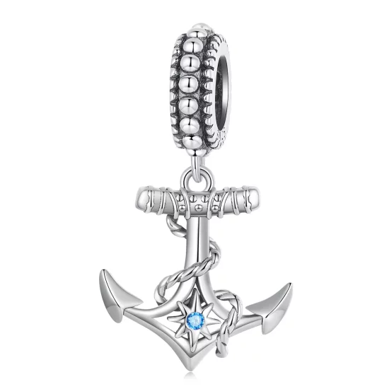 (imagen para) Pulsera estilo Pandora con dije de ancla - SCC2401