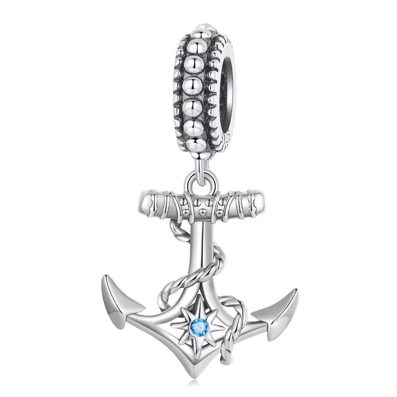 (imagen para) Pulsera estilo Pandora con dije de ancla - SCC2401