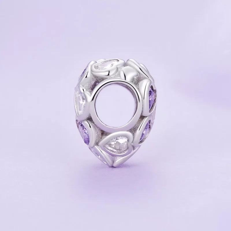 (imagen para) Pulsera estilo Pandora con dijes de corazones por todas partes - SCC2451 - Ver 3