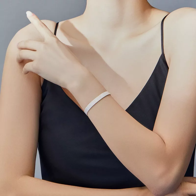 (imagen para) Pulsera plana de estilo Pandora - SCX110 - Ver 4