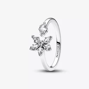 (imagen para) Anillo abierto de la colección Pandora Sparkling Herbarium Cluster - 192611C01