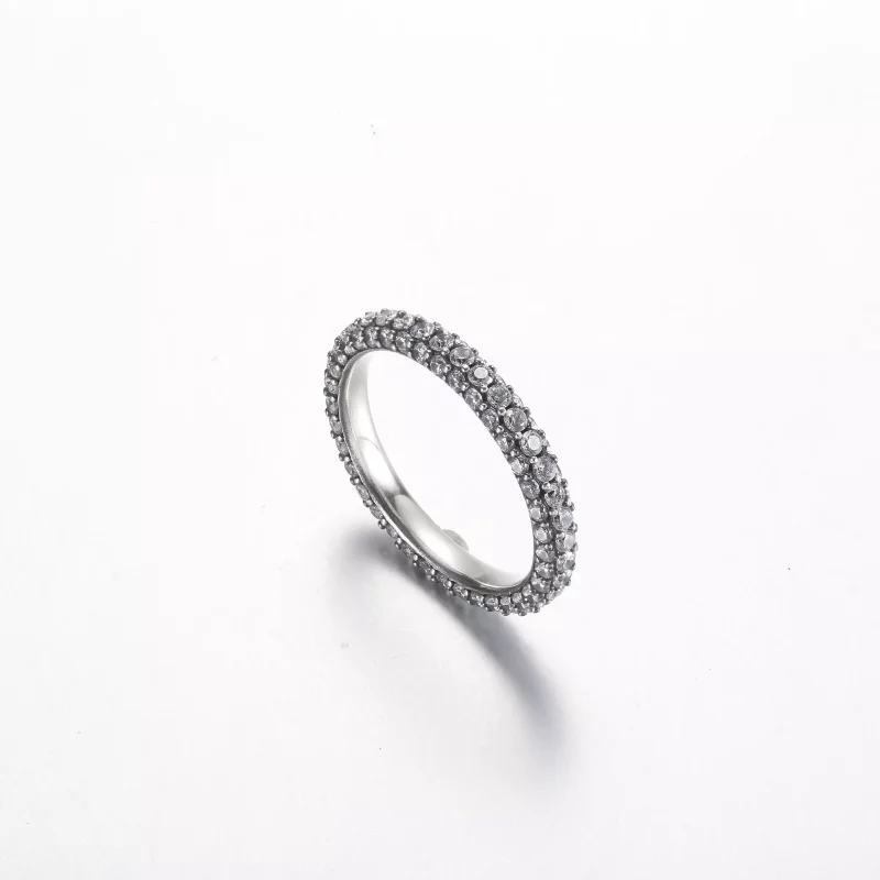 (imagen para) Anillo de Pandora Timeless Pavé de una sola hilera - 192627C01 - Ver 4