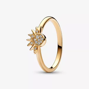 (imagen para) Anillo Pandora Celestial Sparkling Sun - 162674C01