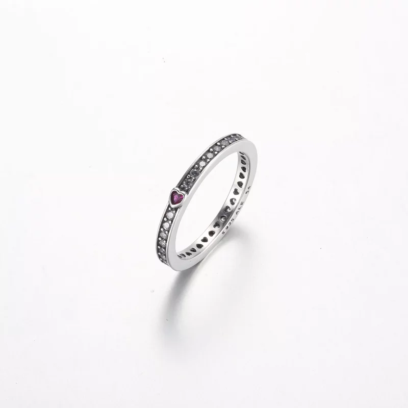 (imagen para) Anillo Pandora Mensaje de Amor Brillante - 192601C01 - Ver 2