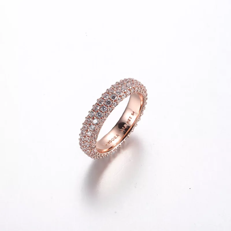 (imagen para) Anillo Pandora Timeless Pavé de Doble Hilera - 182629C01 - Ver 2