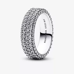 (imagen para) Anillo Pandora Timeless Pavé de Triple Hilera - 192634C01