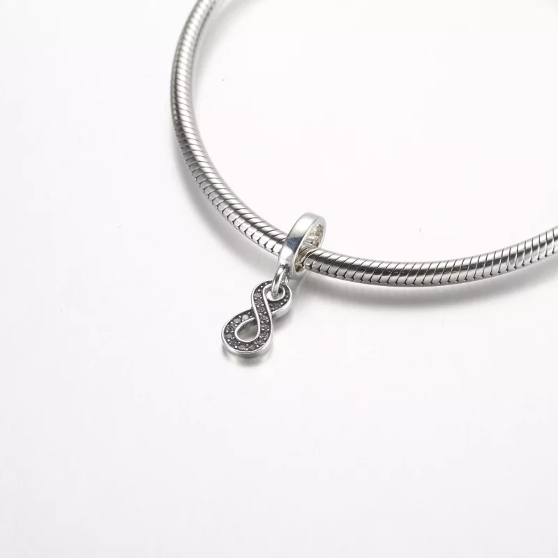 (imagen para) Charm colgante Pandora Sparkling Infinity - 792766C01 - Ver 4