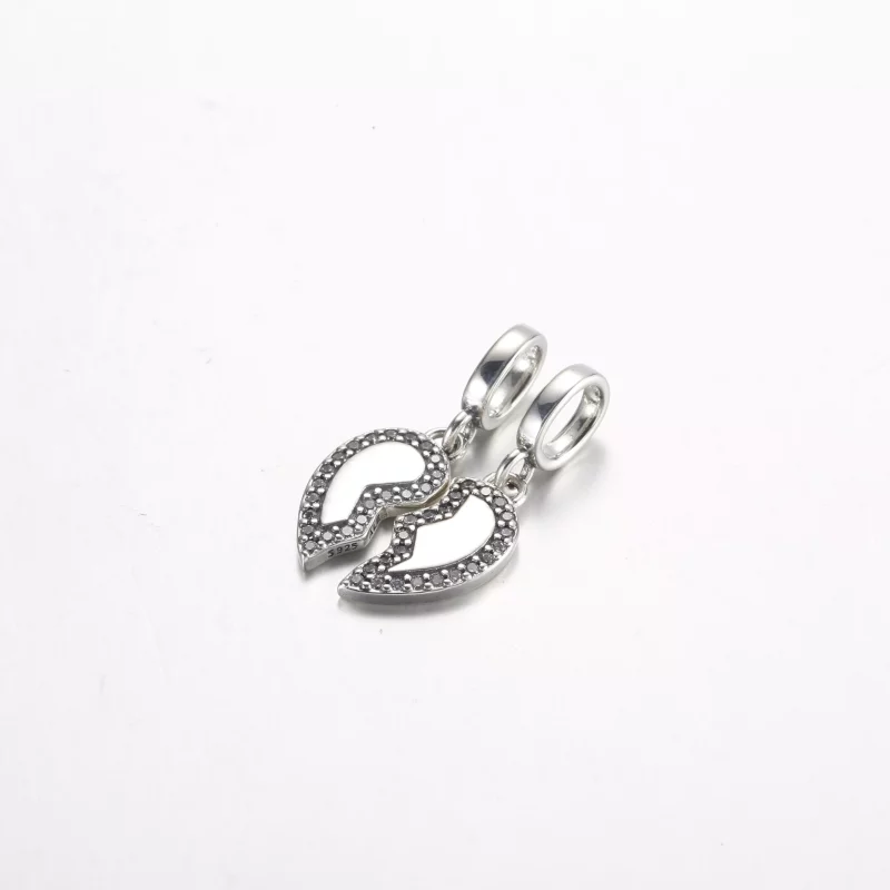 (imagen para) Charm colgante separable con forma de corazón Pandora Friends - 792743C01 - Ver 2