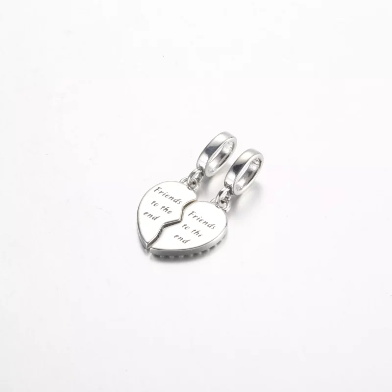 (imagen para) Charm colgante separable con forma de corazón Pandora Friends - 792743C01 - Ver 3