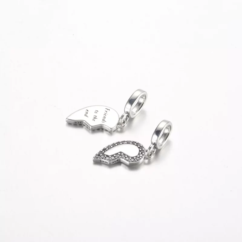 (imagen para) Charm colgante separable con forma de corazón Pandora Friends - 792743C01 - Ver 4
