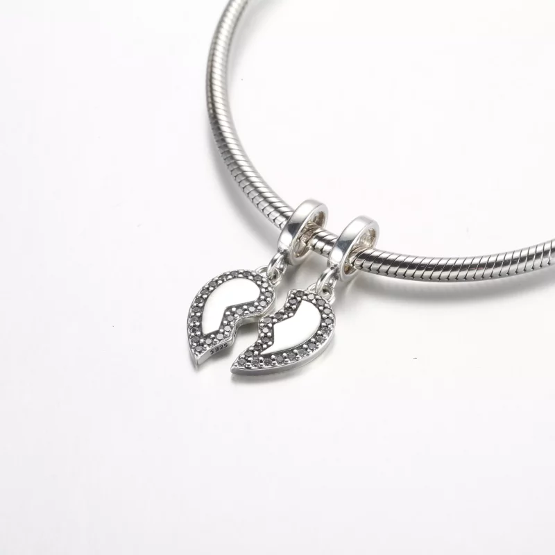 (imagen para) Charm colgante separable con forma de corazón Pandora Friends - 792743C01 - Ver 5
