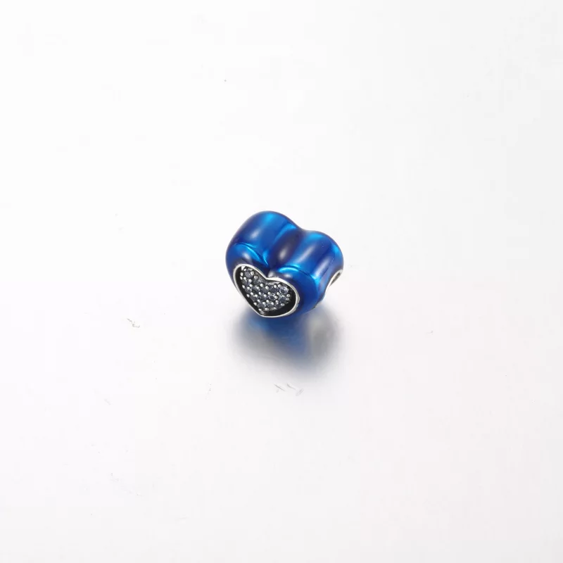 (imagen para) Charm de Corazón Giratorio Pandora Azul - 792750C01 - Ver 2