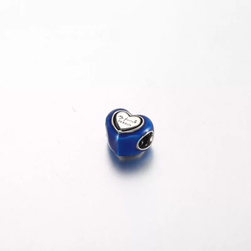 (imagen para) Charm de Corazón Giratorio Pandora Azul - 792750C01 - Ver 4