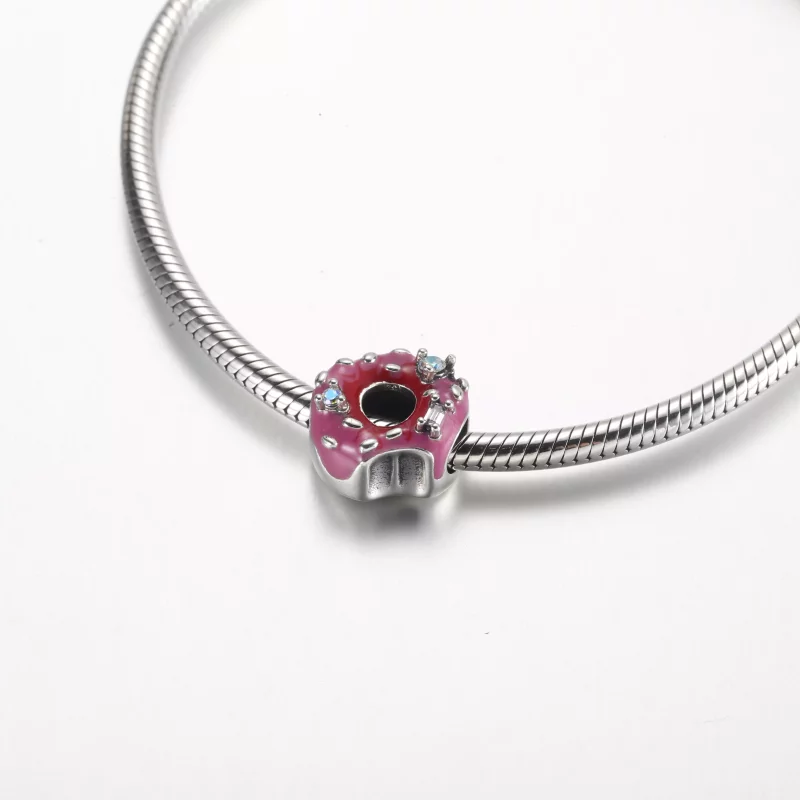 (imagen para) Charm de plata esterlina Pandora Donut - 792596C01 - Ver 5