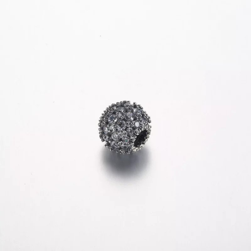 (imagen para) Charm redondo de Pandora con brillantes pavé - 792630C01 - Ver 2