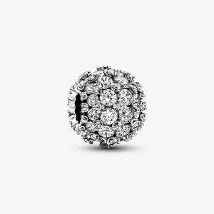 (imagen para) Charm redondo de Pandora con brillantes pavé - 792630C01