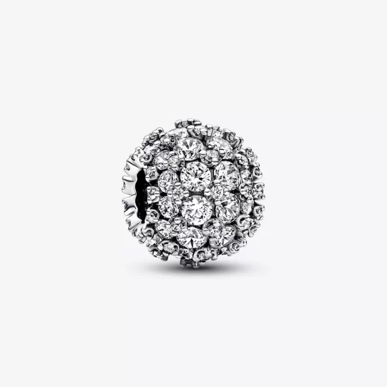 (imagen para) Charm redondo de Pandora con brillantes pavé - 792630C01