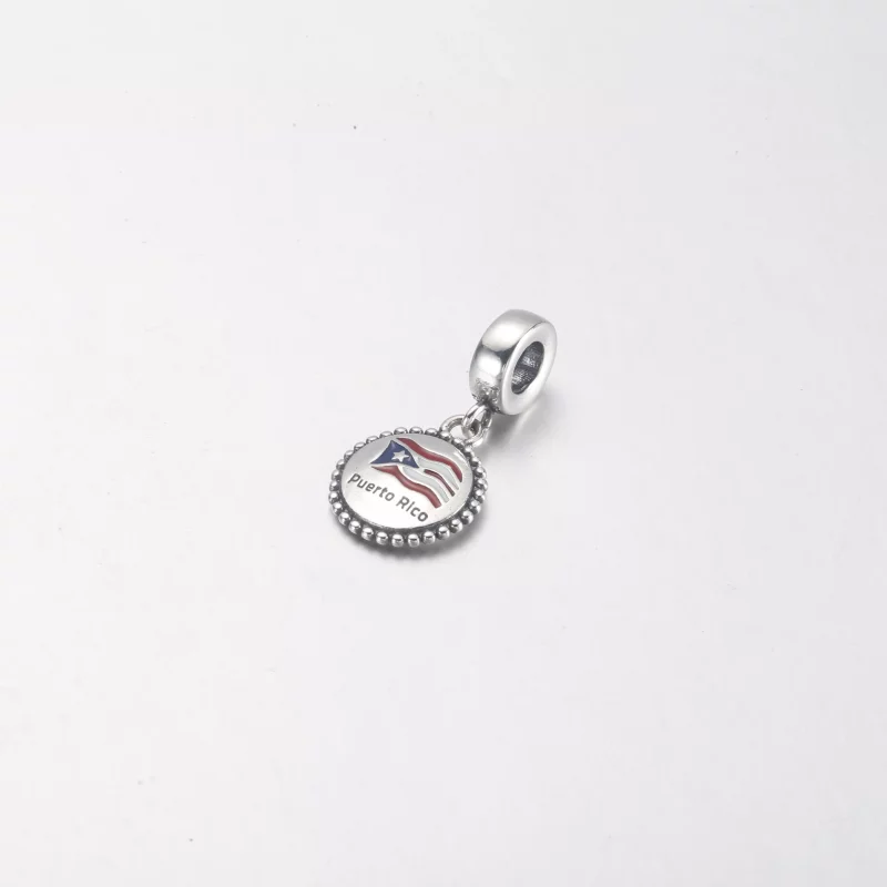 (imagen para) Colgante con bandera de Pandora Puerto Rico - P-D-3993 - Ver 2