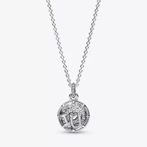 (imagen para) Collar colgante de plata esterlina Pandora I love u - 392599C01