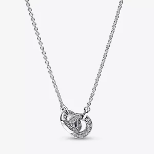 (imagen para) Collar colgante Pandora Signature Intertwined Pavé - 392736C01-45