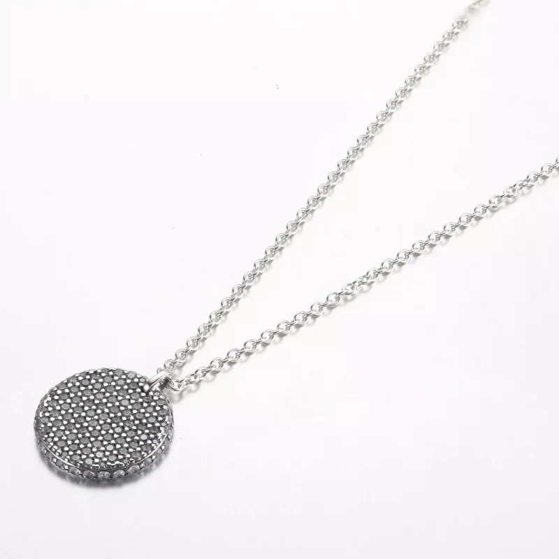 (imagen para) Collar colgante redondo Pandora Timeless Pavé - 392632C01-45 - Ver 2