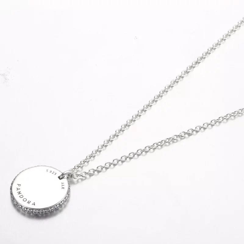 (imagen para) Collar colgante redondo Pandora Timeless Pavé - 392632C01-45 - Ver 3