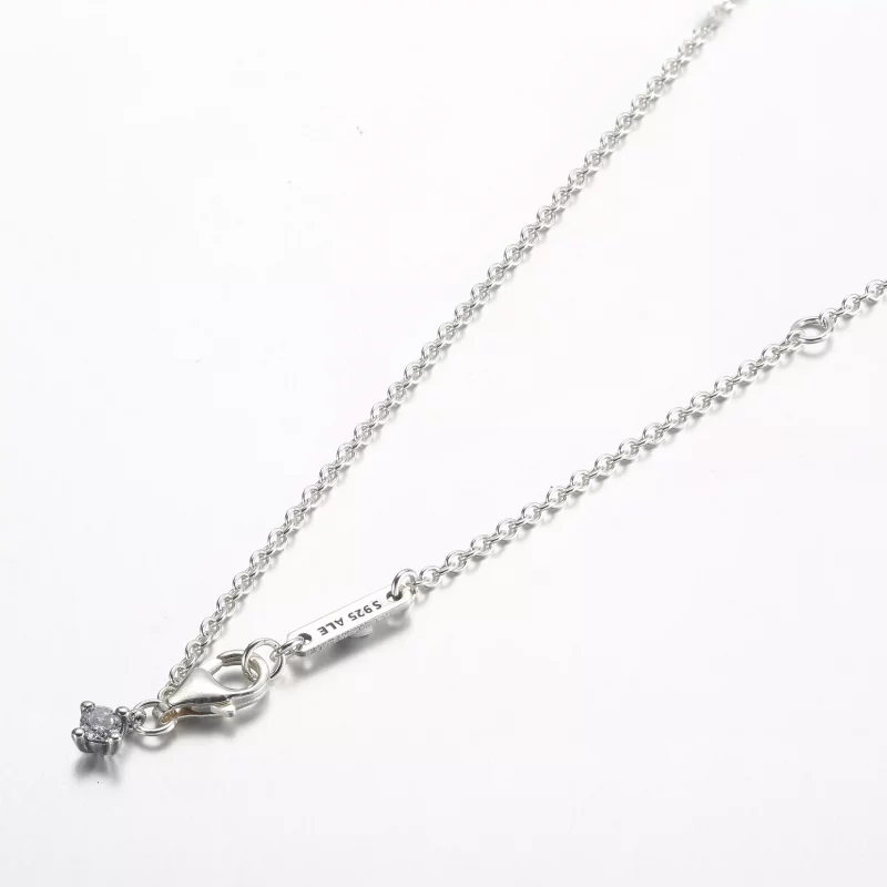 (imagen para) Collar colgante redondo Pandora Timeless Pavé - 392632C01-45 - Ver 4