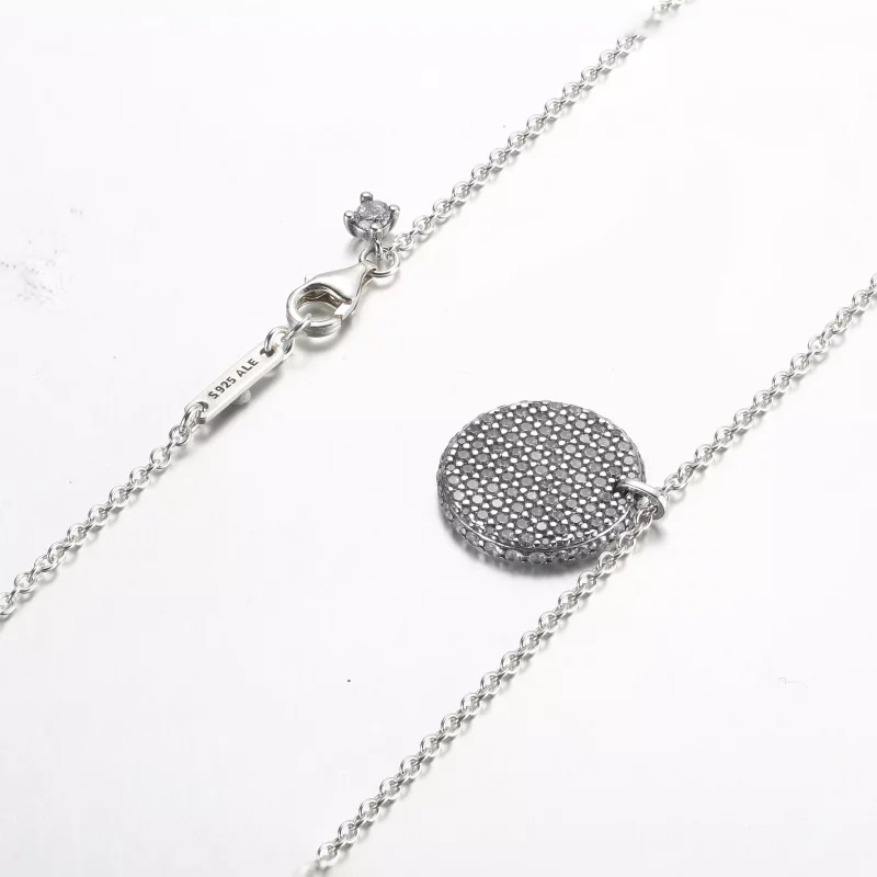 (imagen para) Collar colgante redondo Pandora Timeless Pavé - 392632C01-45 - Ver 5