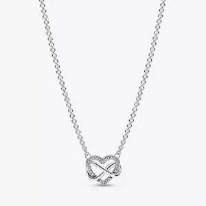(imagen para) Collar Pandora Sparkling Infinity Heart Collier - 392666C01-50