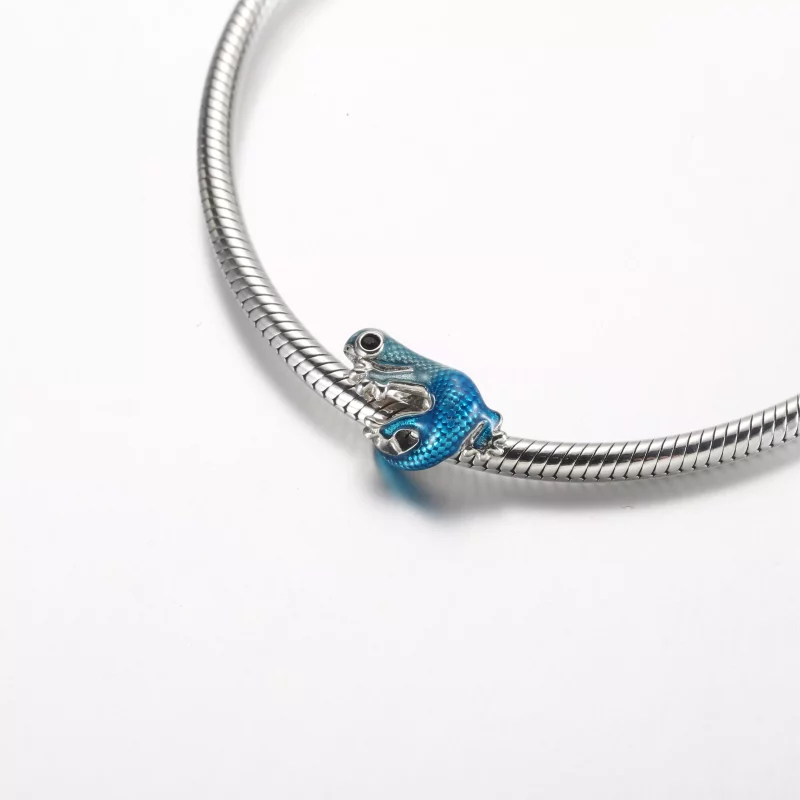 (imagen para) Pandora Abalorio Gecko Metálico Azul - 792701C01 - Ver 5