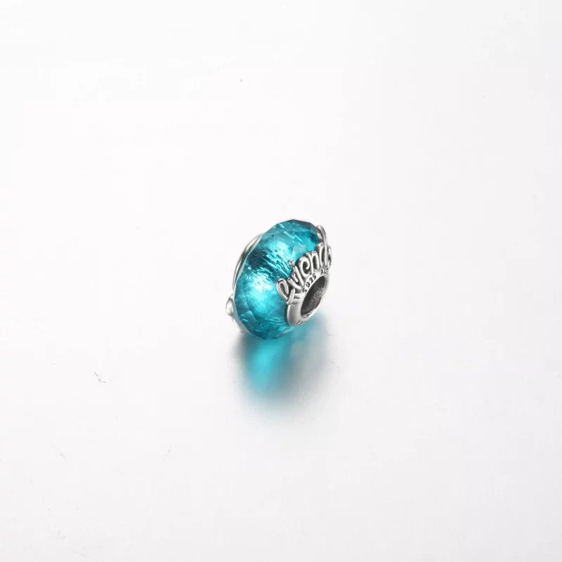 (imagen para) Pandora Amuleto de la Amistad de Vidrio Murano Facetado - 792762C01 - Ver 2