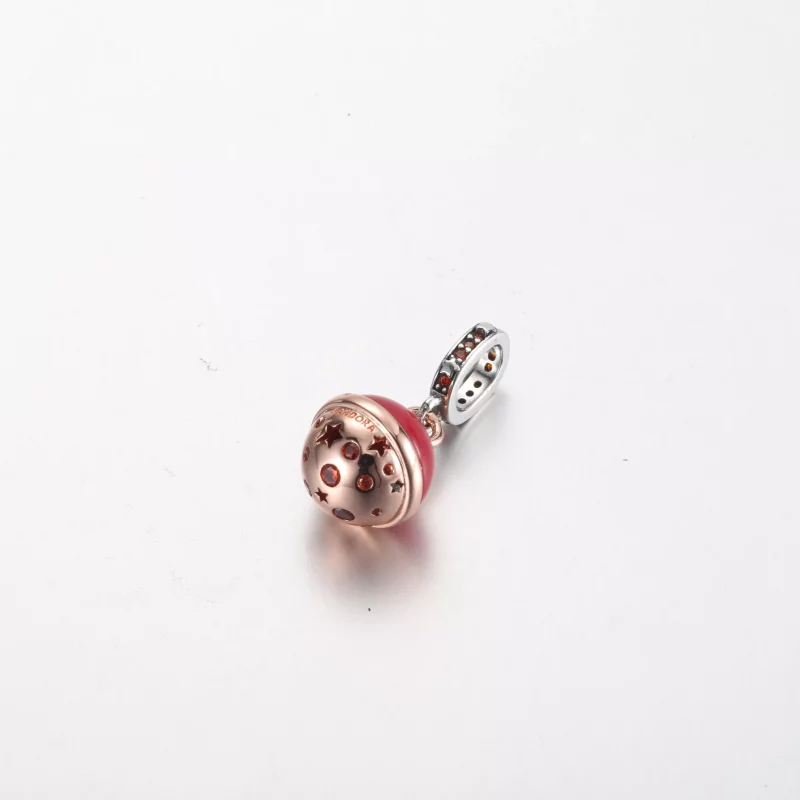 (imagen para) Pandora Charm Colgante Dos Tonos Planeta Marte Murano y Brillante - 782433C01 - Ver 3