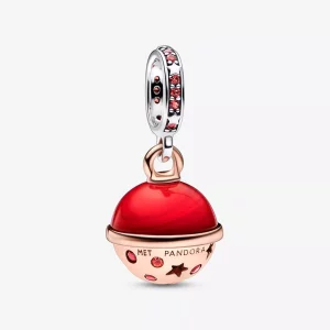 (imagen para) Pandora Charm Colgante Dos Tonos Planeta Marte Murano y Brillante - 782433C01