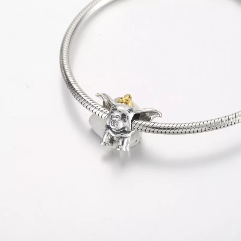(imagen para) Pandora Disney Charm del centenario de Dumbo - 792748C01 - Ver 5