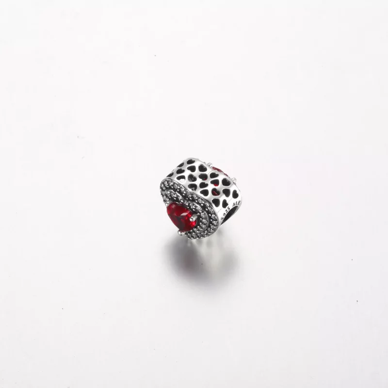 (imagen para) Pandora Encanto de Corazón Nivelado Brillante - 799218C02 - Ver 3
