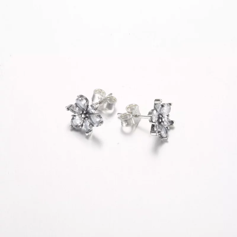 (imagen para) Pendientes de botón Pandora Sparkling Herbarium Cluster - 292633C01 - Ver 5