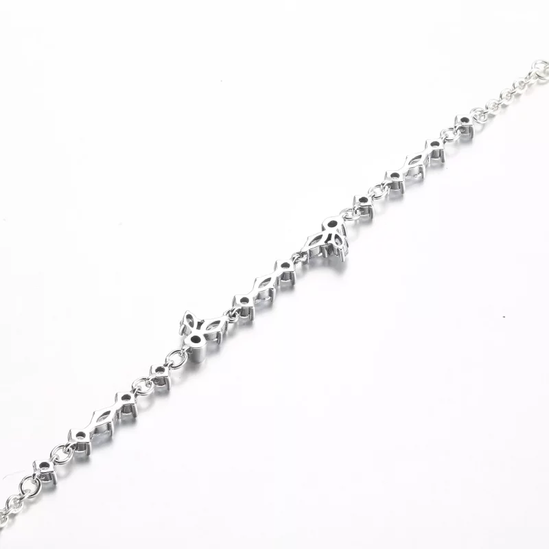 (imagen para) Pulsera de cadena con cluster de Herbario Brillante Pandora - 592631C01 - Ver 4