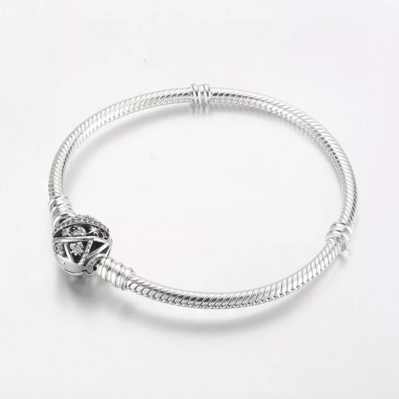 (imagen para) Pulsera de cadena de serpiente Pandora Disney Tinker Bell Clasp Moments - 592548 - Ver 4